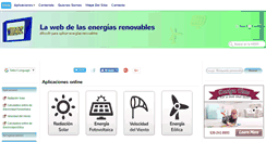Desktop Screenshot of lawebdelasenergiasrenovables.com